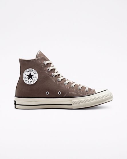 Men's Converse Chuck 70 Vintage Canvas High Top Shoes Beige / Black | AU 98536T